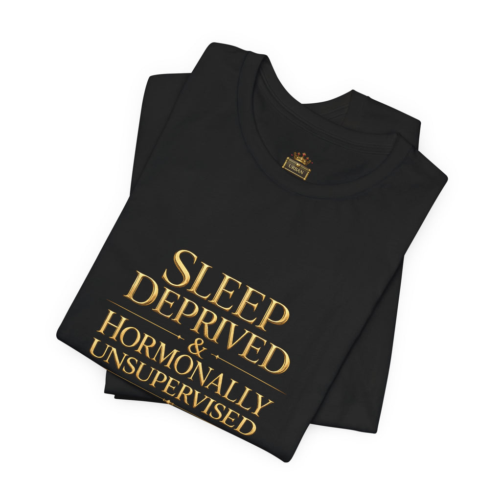 Sleep Deprived Woman T-Shirt — Menopause Empowerment Tee